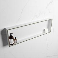 MONDIAZ EASY Nis 89,5x29,5cm in solid surface kleur Army | Talc. 1 vak geschikt voor in- of opbouw - thumbnail