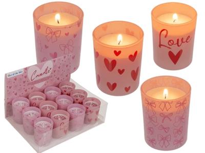 Out Of The Blue Kaars in glas love ø5xh6,5cm