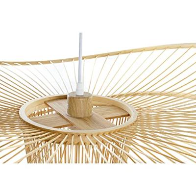 Plafondlamp DKD Home Decor Natuurlijk Bamboe 50 W 80 x 80 x 29 cm