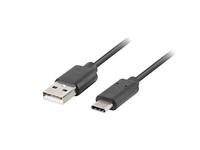 LANBERG USB-3.1-stekker/USB-C-stekker, 1 m, zwart - thumbnail