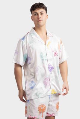 Carlo Colucci C4732 291 Logo Print Shirt Heren Wit - Maat M - Kleur: Wit | Soccerfanshop Carlo Colucci C4732 291 Logo Print Shirt Heren Wit - Maat M - Kleur: Wit | Soccerfanshop