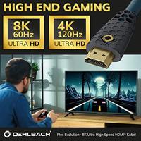 Oehlbach FLEX EVOLUTION UHD HDMI 1,5M HDMI kabel Blauw - thumbnail