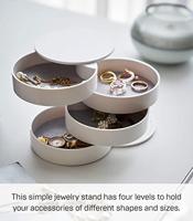 Yamazaki 4068 doos, zakje & organizer voor juwelen/sieraden Vilt, Kunststof - thumbnail