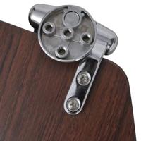 VidaXL Toiletbril soft-close simpel ontwerp mdf bruin - thumbnail
