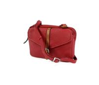 CHAMONIX  2 vaks dames schoudertas met klep rood - thumbnail