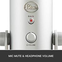 Blue Microphones Yeti Tafelmicrofoon Blauw, Zilver - thumbnail