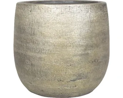 Pot mira d39h36cm industrieel goud