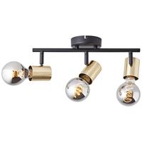 Brilliant Zwart met gouden plafondlampKerry 3-lichts - 99715/72 - thumbnail