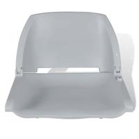 Grijze opklapbare bootstoel zonder kussen 41 x 51 x 48 cm - thumbnail