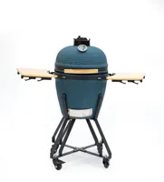 Own grill keramische barbecue 20" Large blauw - zwart frame - thumbnail
