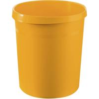 HAN GRIP 18190-15 Prullenbak 18 l (Ø x h) 312 mm x 350 mm Polypropyleen Geel 1 stuk(s) - thumbnail