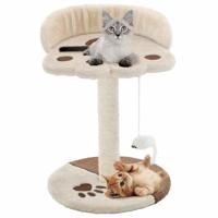 VidaXL Kattenkrabpaal met sisal krabpaal 40 cm beige en bruin - thumbnail