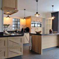 KS Verlichting Veranda hanglampAmpere zwart met retro wit - 1187 - thumbnail