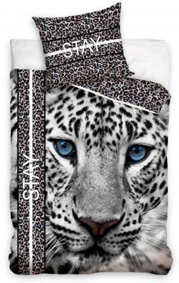 Dreamee Dekbedovertrek Sneeuw cheetah 140 X 200 cm - 70 x 90 cm - Katoen Dreamee Dekbedovertrek Sneeuw cheetah 140 X 200 cm - 70 x 90 cm - Katoen