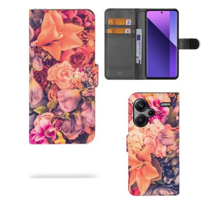 Xiaomi Redmi Note 13 Pro Plus Hoesje Bosje Bloemen Xiaomi Redmi Note 13 Pro Plus Hoesje Bosje Bloemen