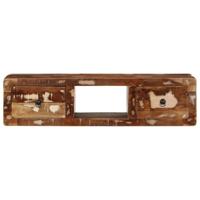 Tv-meubel wandmontage 100x32x25 cm massief gerecycled hout - thumbnail