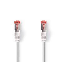 CAT6-kabel | RJ45 Male | RJ45 Male | S/FTP | 7.50 m | Rond | LSZH | Wit | Label - thumbnail