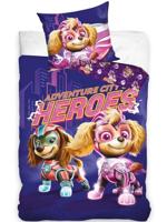 PAW Patrol Dekbedovertrek Skye paars 140 x 200 cm - 70 x 90 cm - thumbnail