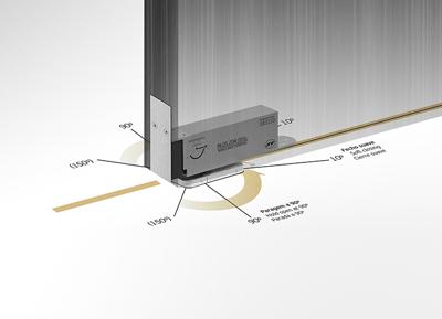 Taatsdeurscharnier JNF instelbaar 100kg zwart Taatsdeurscharnier JNF instelbaar 100kg zwart