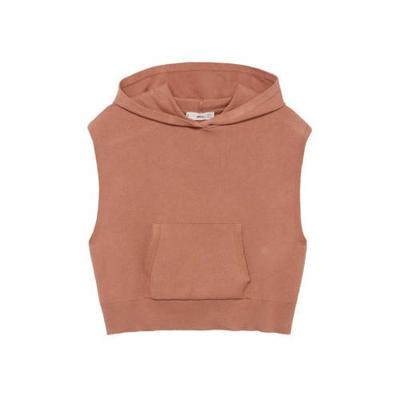 Mango fijngebreide spencer pastelroze Mango fijngebreide spencer pastelroze