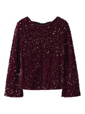 Name it winter blouse meisjes - paars - regular fit - NkfRusitta