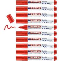 Textielmarker edding 4500 rond 2-3mm rood | 10 stuks - thumbnail