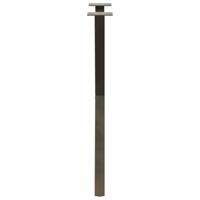 Eettafelpoten 2 st X-vormig 50x(72-73) cm staal naturel - thumbnail