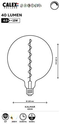 Circle Kalmar 4W - E27 - 40 lumen - 2000K Ø 20cm - 426194