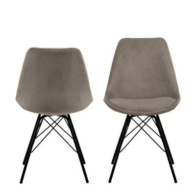 Bendt Eetkamerstoel 'Liva' Rib, kleur Beige Bendt Eetkamerstoel 'Liva' Rib, kleur Beige