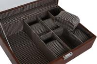 Juwelenkistje Home ESPRIT Bruin Kristal 26 x 20 x 9 cm - thumbnail