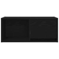 Tv-kasten 60x31x25,5 cm spaanplaat zwart eikenkleurig - thumbnail