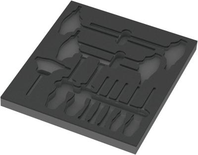 Wera 9813 Schuimrubberen inzetstuk voor Hex schroevendraaiers Set 1, zonder gereedschap, 344 x 30 x 392 mm - 05137313001 Wera 9813 Schuimrubberen inzetstuk voor Hex schroevendraaiers Set 1, zonder gereedschap, 344 x 30 x 392 mm - 05137313001