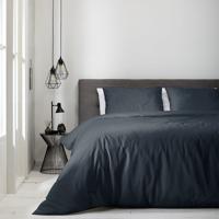 Florance Dekbedovertrek  Florence Uni - Antraciet 1-persoons (140 x 220 cm + 1 kussensloop) Dekbedovertrek - thumbnail