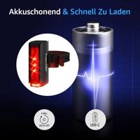 FISCHER FAHRRAD PLUS TWIN STOP Achterlicht LED Zwart - thumbnail