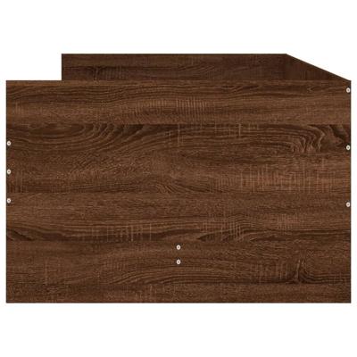 Bedframe met lades bruin eikenkleur 90x190 cm