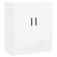 Wandkast 60x31x70 cm bewerkt hout wit - thumbnail