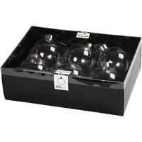 Creativ Company Glazen ornamenten, h: 8,9 cm, d 7,9 cm, transparant, 6 stuk/ 1 doos - thumbnail