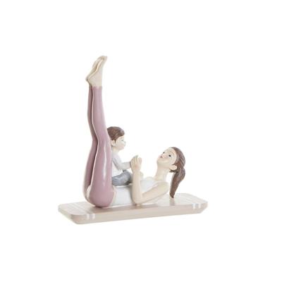 Decoratieve figuren DKD Home Decor Roze Yoga Scandi 15,5 x 6,5 x 17 cm