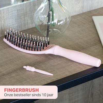 Olivia Garden Fingerbrush Pastel Pink Combo Small Olivia Garden Fingerbrush Pastel Pink Combo Small
