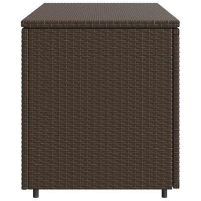 Tuinkast 110x55x60,5 cm poly rattan bruin