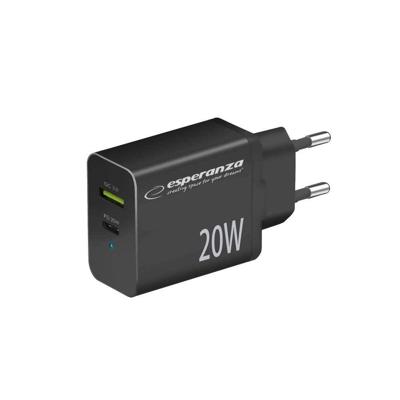 Esperanza EZC105K netvoeding oplader 20W Zwart