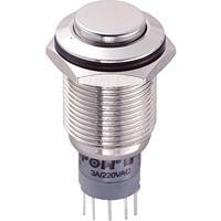 TRU COMPONENTS 701932 LAS2GQH-22/N/P Vandalismebestendige druktoets 250 V/AC 3 A 2x aan/(aan) Moment 1 stuk(s) - thumbnail