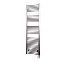 Electrische Wifi Radiator Sanicare HPW Carini 172x60 cm Inox-look Met Thermostaat Zilver Rechtsonder - thumbnail