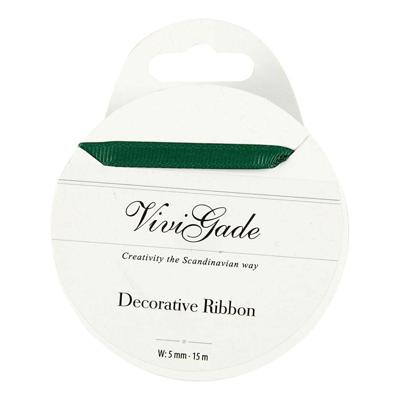 Creativ Company Decoratie lint, b: 6 mm, groen, 15 m/ 1 rol