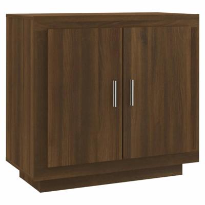 Dressoir 80x40x75 cm bewerkt hout bruin eikenkleur