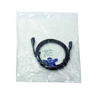 LogiLink USB-kabel USB 2.0 USB-micro-B stekker, USB-micro-B bus 1.50 m Zwart CU0122 - thumbnail