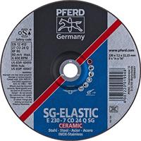 PFERD TOOLS 62218300 E 230-7 CERAMIC SGP STEELOX Afbraamschijf gebogen Diameter 230 mm Boordiameter 22.23 mm RVS, Staal 10 stuk(s) - thumbnail