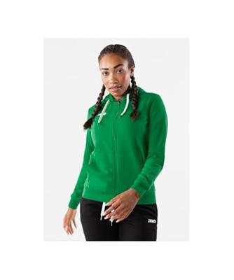 JAKO 6865D Jas Met Kap Base Dames - Sportgroen - 38