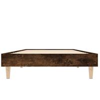 Bedframe bewerkt hout gerookt eikenkleurig 75x190 cm - thumbnail