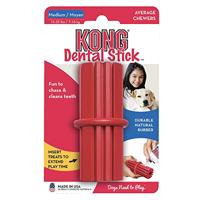 KONG - Dental Stick - Duurzaam Rubber, Tanden en Gum Reiniging Hond Speelgoed - Voor Middelgrote Honden - thumbnail